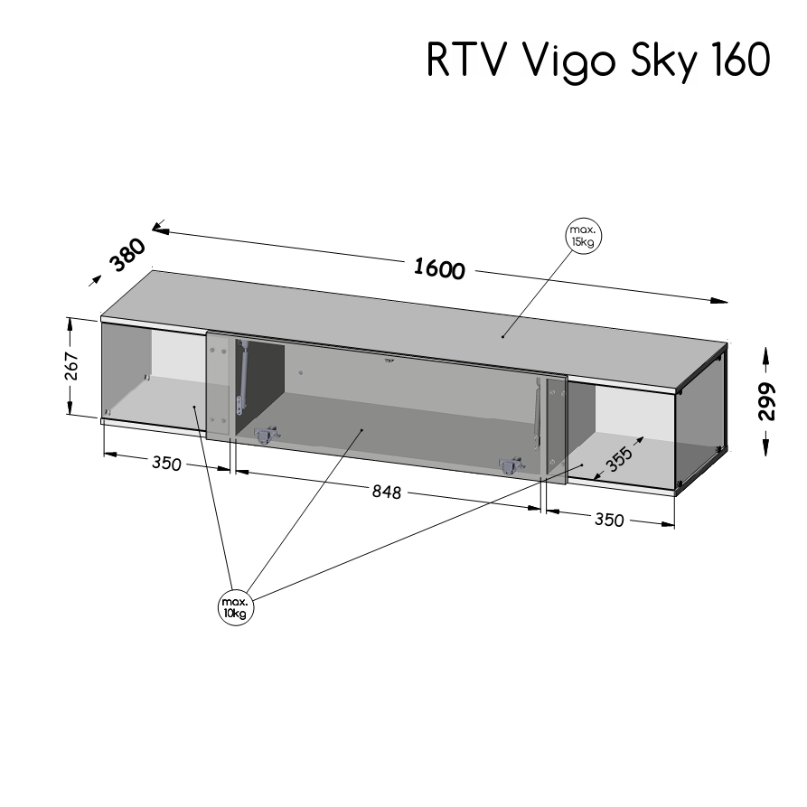 RTV Vigo Sky 160 wymiary
