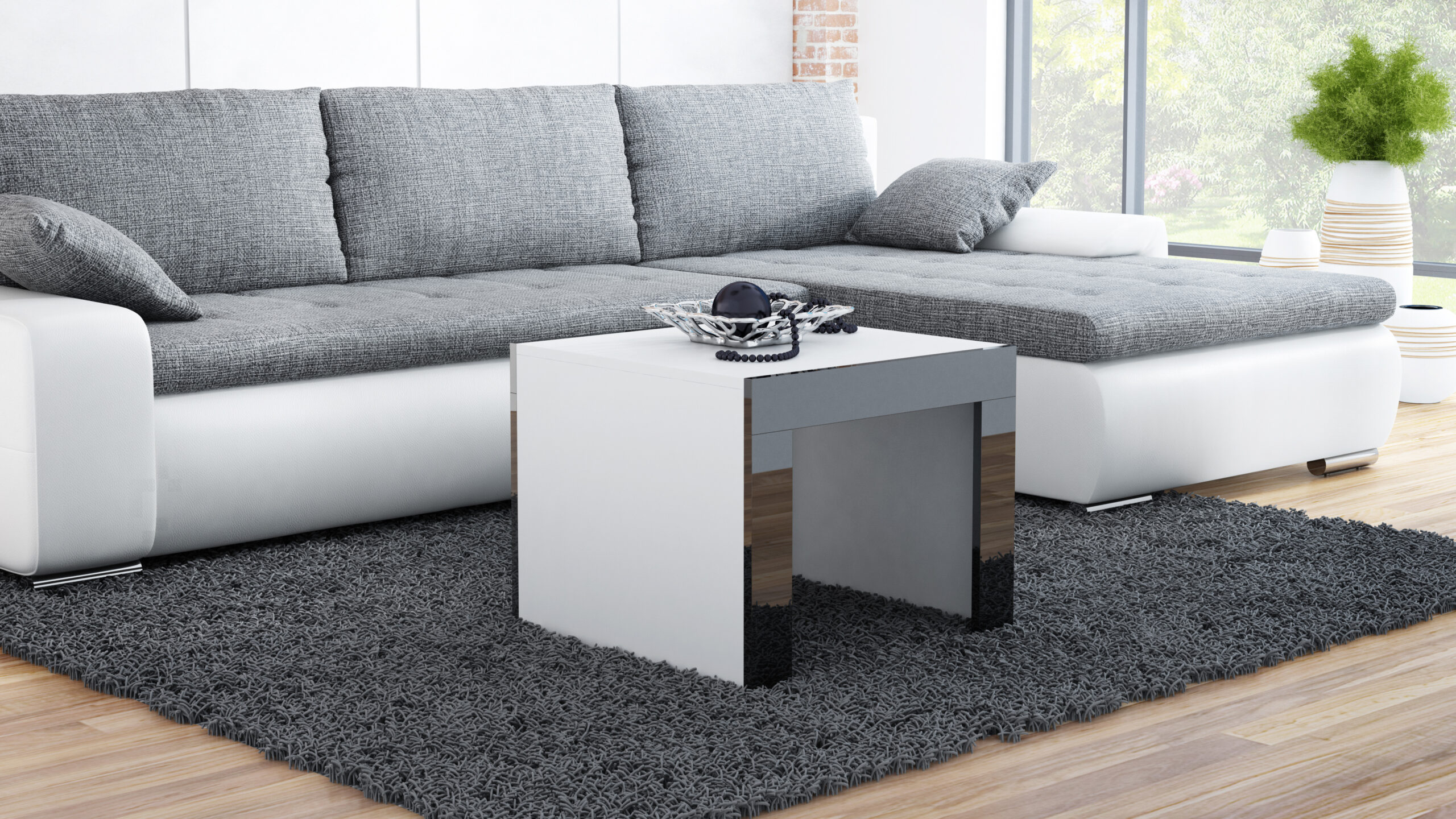 Tess 60x60 biały czarny