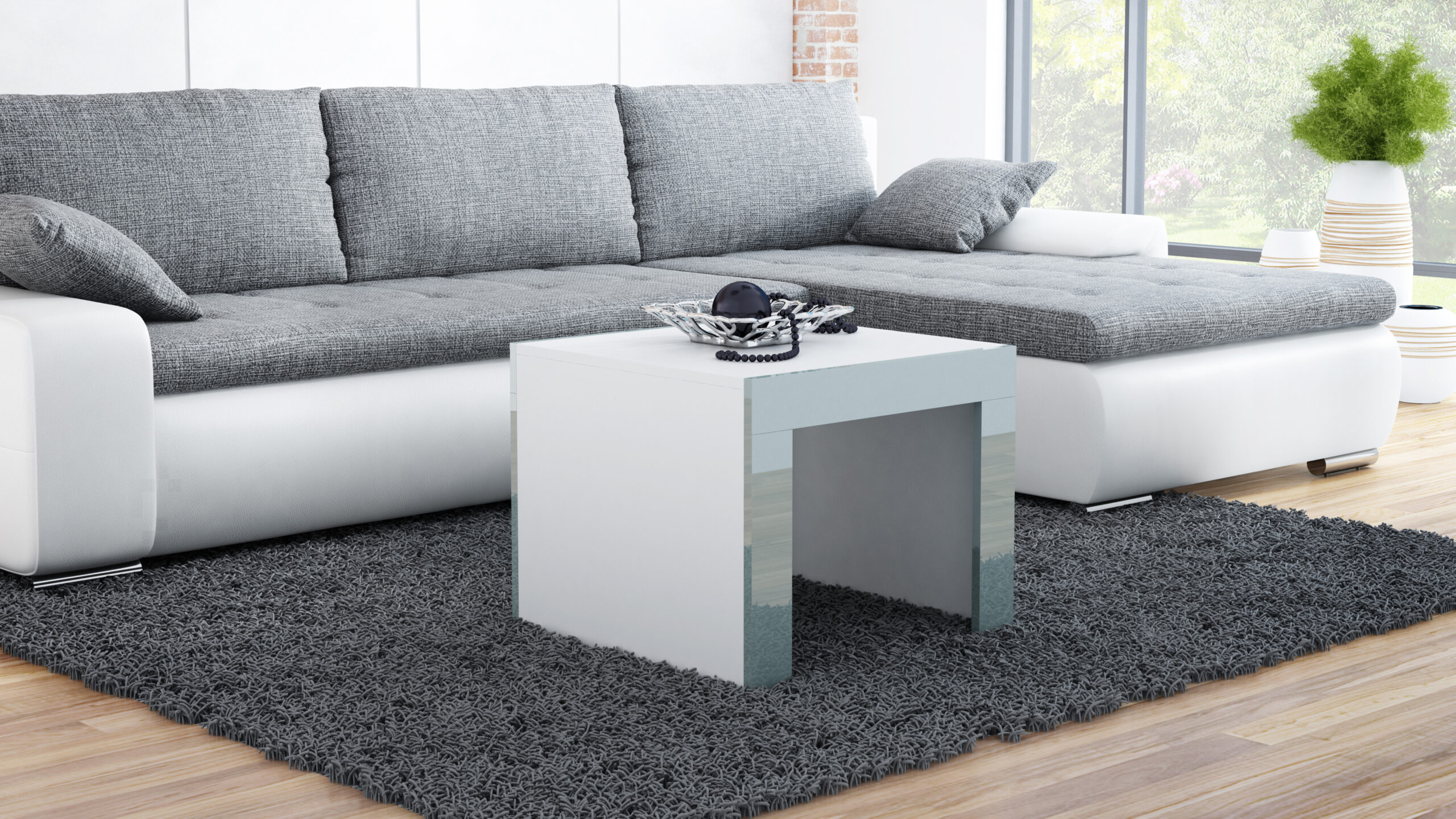 Tess 60x60 biały szary